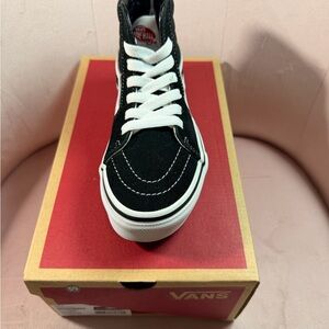 Vans Black & White High-Top Skate Shoe